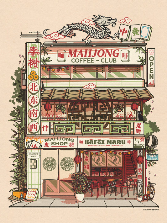 Affiche - Mah-jong Club