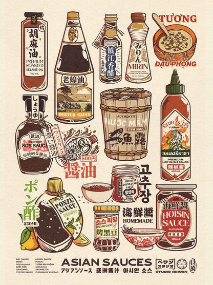 Affiche - Asian Sauces